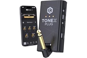 IK Multimedia TONEX Plug: Portable AI-Powered Guitar & Bass Headphone Amplifier with 40,000+ Tone Models, USB-C Audio Interfa
