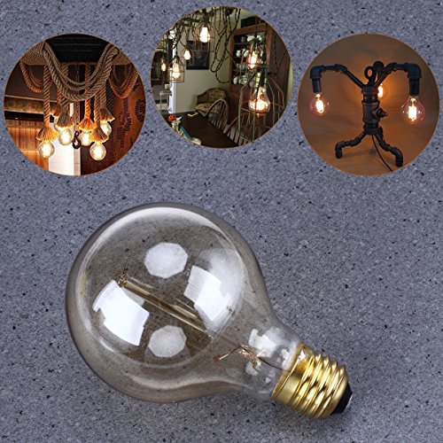 YUNLIGHTS Vintage Edison Light Bulbs Retro Old Fashioned Style Screw Bulb Dimmable Decorative