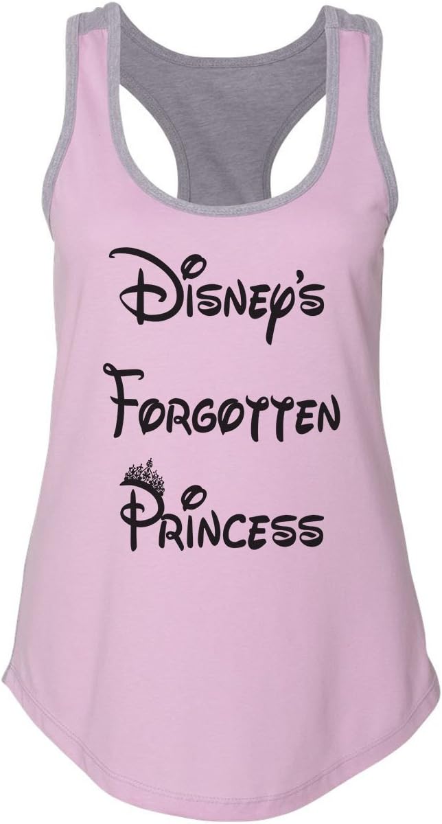 Women’s Funny Workout Tank Top “Disneys Forgotten Princess” Gym Shirt