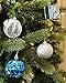 Juvale 28-Pack Christmas Tree Decorations - Glittery Xmas Ball Ornaments in 4 Assorted Ball, and Gift Box Designs - Perfect Festive DecorEmbellishments, Blue and Silver