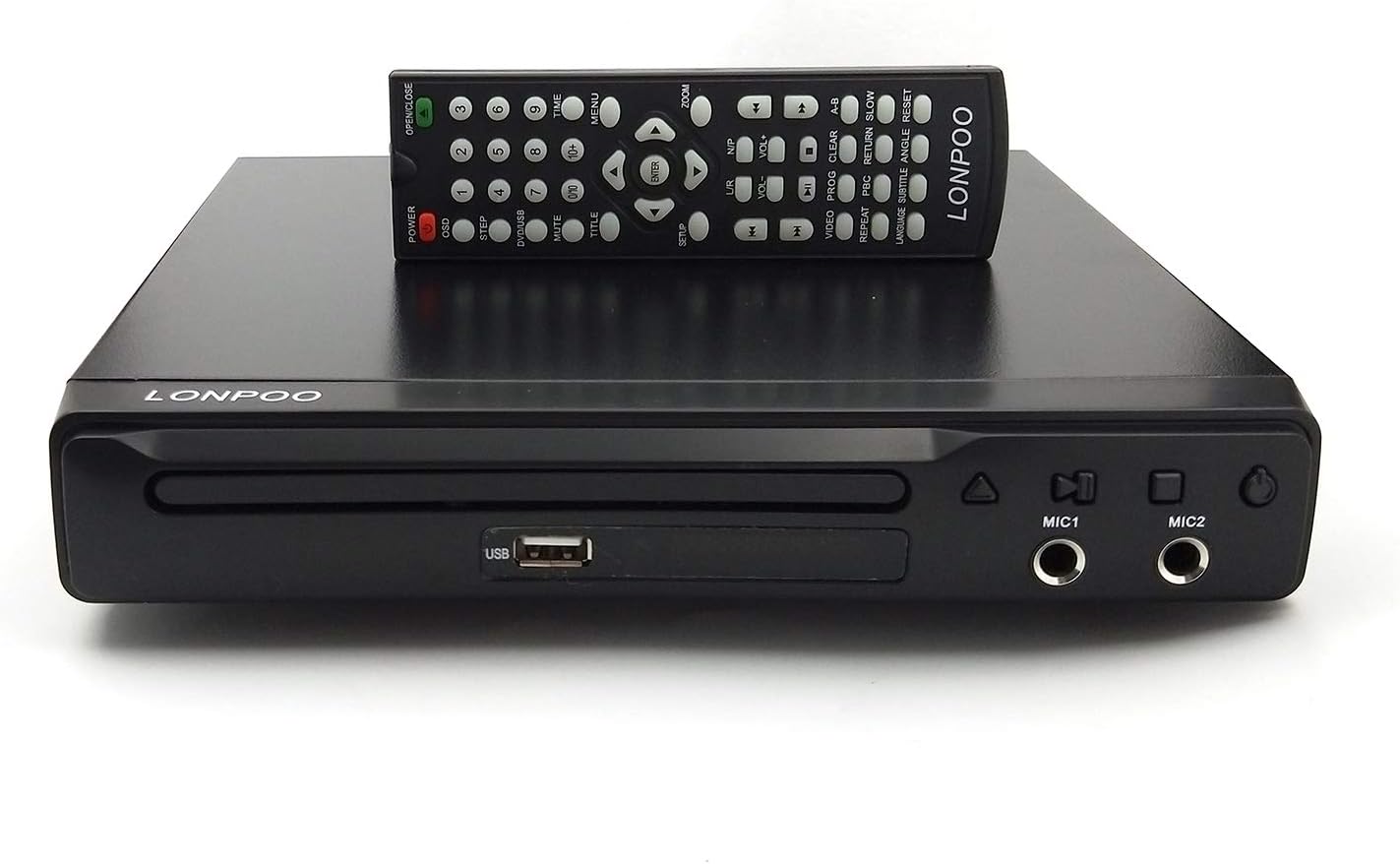 LONPOO Lecteurs DVD Lecteur CD avec MIC, HDMI, RCA, Port
