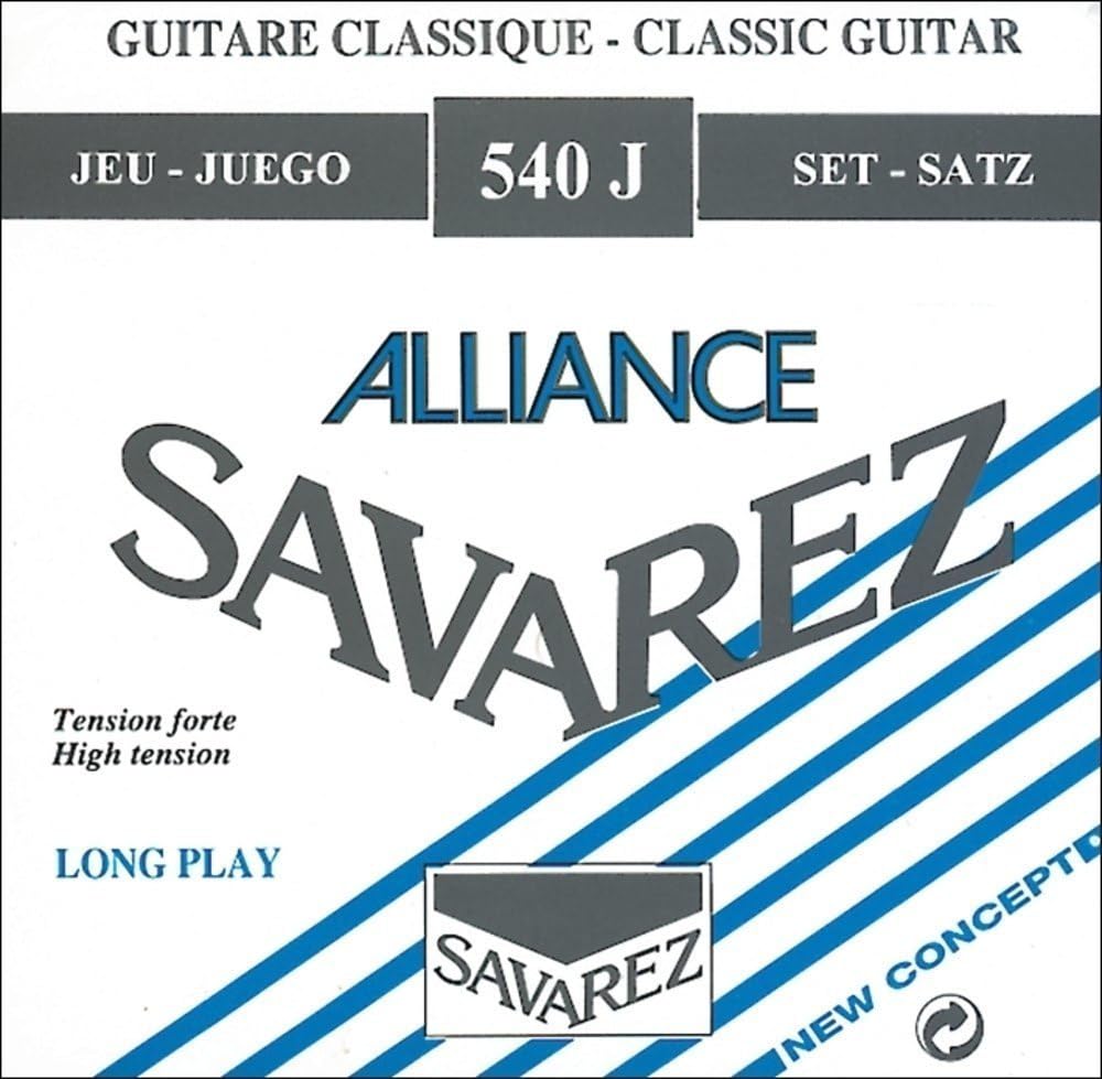 Savarez 540J Alliance Classical Guitar Strings, High Tension, Blue Card