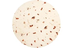 BEIIELA Tortilla Blanket Food Creations Blanket Fun Novelty Double Sided Taco Pattern Soft Flannel Throw Blanket Warp Adults Kids Dia 60 inch