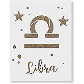 Libra Zodiac Symbol Stencil - Transform Spaces with Clear, Communicative Symbols, Stencils for Painting
