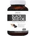 Black Seed Oil - 120 Softgel Capsules (Non-GMO & Vegetarian) Premium Cold-Pressed Nigella Sativa Producing Pure Black Cumin S