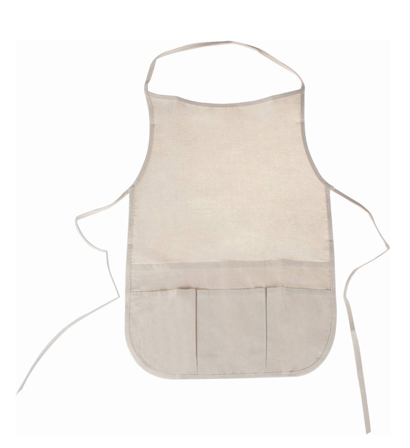 Stylex 46718 Children's Painting Apron Approx. 35 x 50 cm with 6 Pockets Made from 100% Cotton Washable at 30 °C