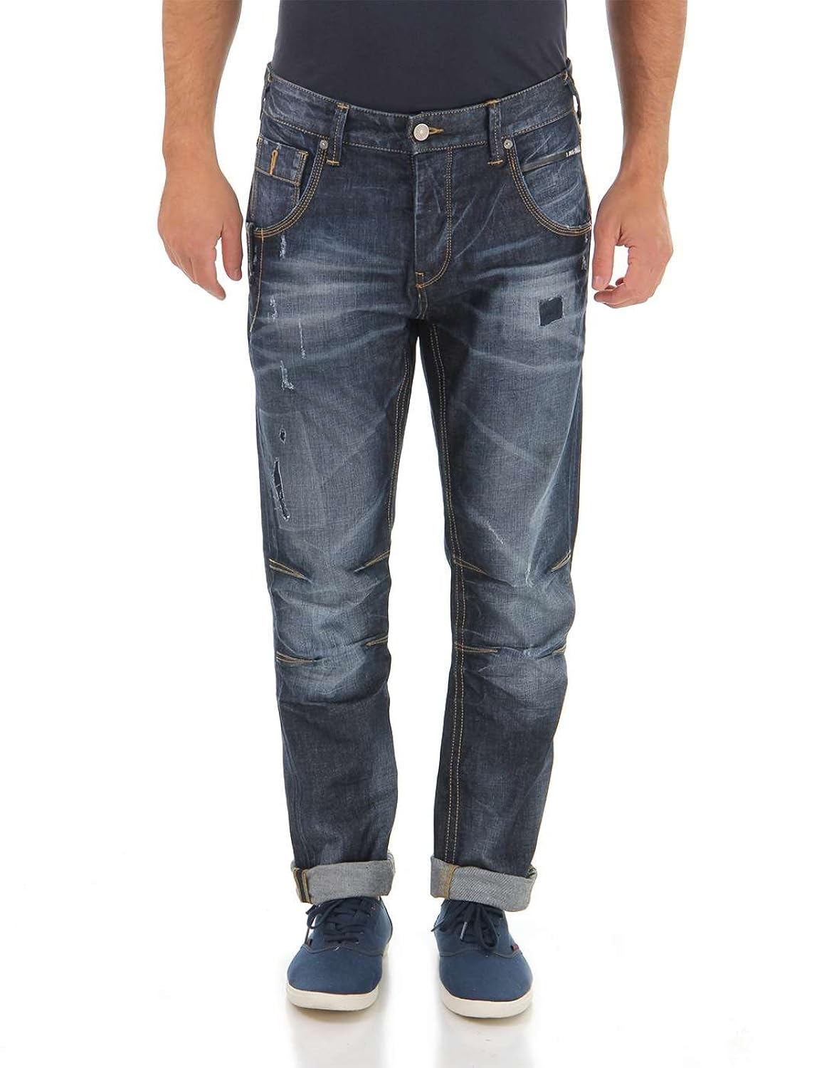 jack & jones men's boxy loose fit jeans