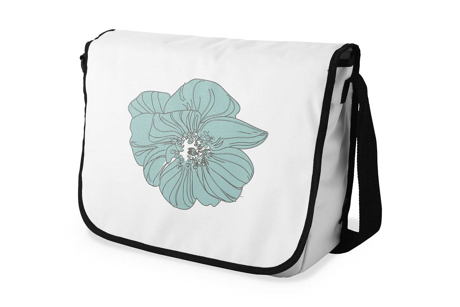 Bonamaison Digitally Printed Messenger School Bag for Students, Cross Body Bag, Courier Bag, Shoulder Bag for School, Back to School, Size: 29x36 Cm