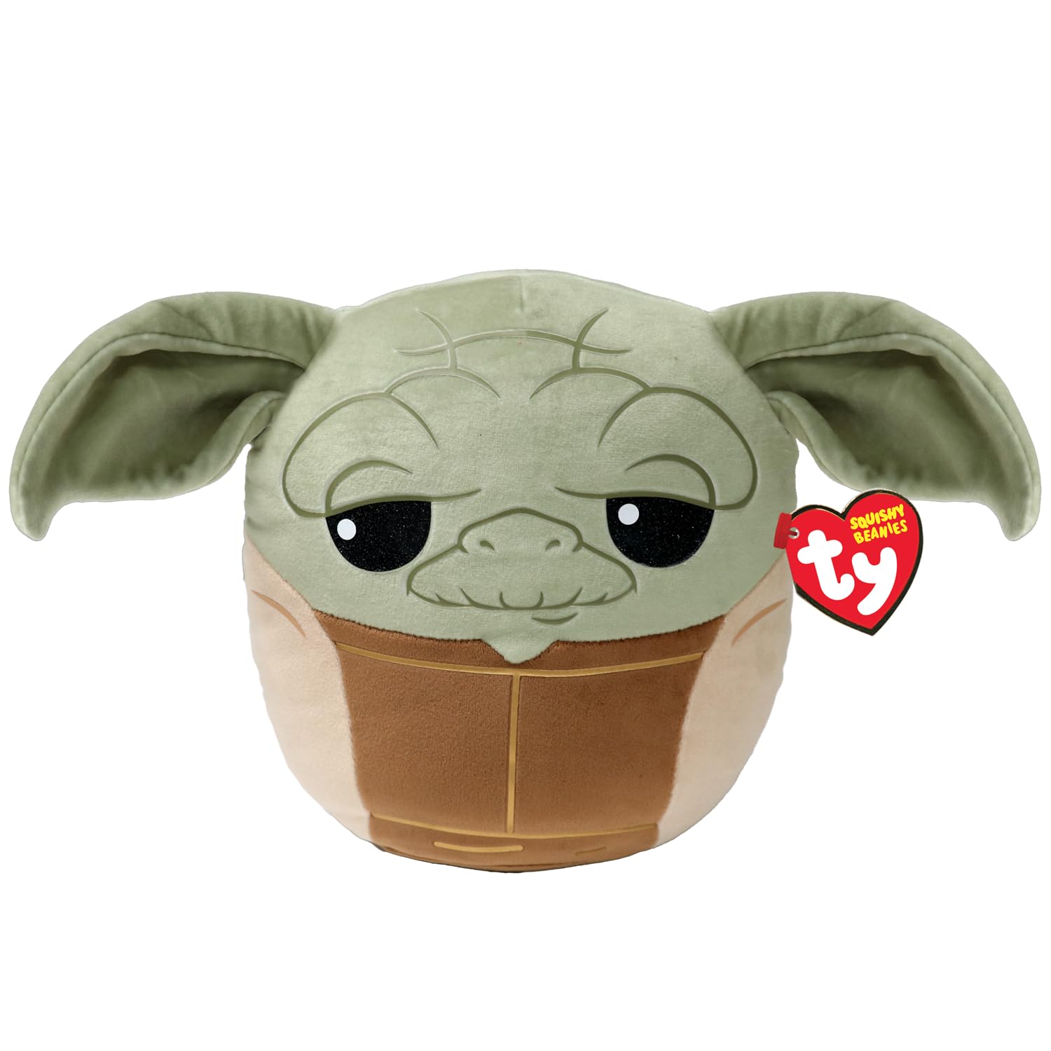 TY Star Wars Yoda Squish-A-Boo 10 Inches | Licensed Squishy Beanie Baby Soft Plush Toys | Collectible Cuddly Stuffed Teddy