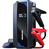 AUTOONE Car Jump Starter 6000A Battery Booster, Portable Battery Pack for All Gas 10L Diesel, 12V Jump Box with Smart Jumper Cable for Car Battery, Vehicle Lithium Starter, LCD Display, w/LED Light