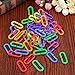 Bird Hooks Chain ,100pcs/lot Plastic C-clips Hooks Chain C-links Sugar Glider Rat Parrot Toy Bird Toys Stairs Pet Products for Parrots Parakeets(1.57 X 0.47inch)