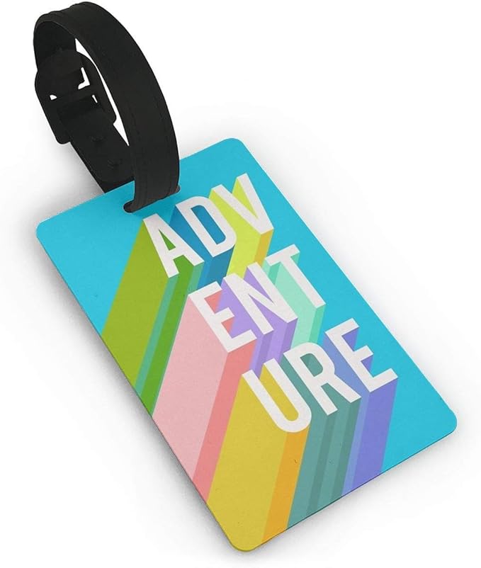 Adventure In Blue Luggage Tags, Cool Luggage Tags, Durable Tag ID Holder for