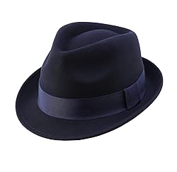Home Prefer Men's Wool Felt Winter Hat Short Brim