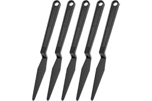 QWORK Window Tint Tool Kit, 5 PCS Black Micro Squeegee Car Tinting Wrap Squeegee Corner Scraper