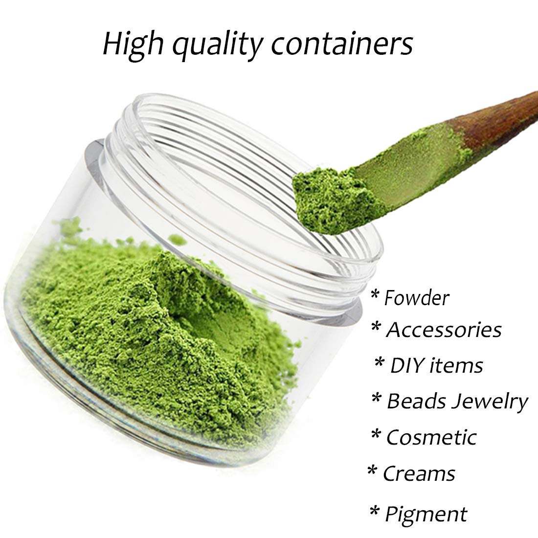 5 Gram Cosmetic Containers 50pcs Sample Jars Tiny Makeup Sample Containers with lids : Beauty