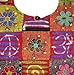 Lungta Boho Bohemian Peace Signs Spiral Patch Sling Crossbody Monk Bag Purse Nepal