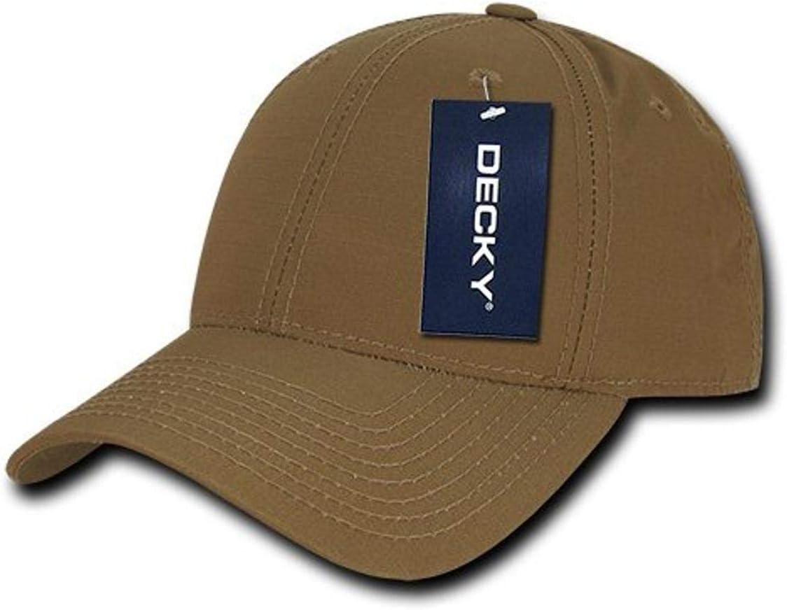 DECKY Low Crown Structured Rip Stop Cap, Coyote : Sports & Outdoors