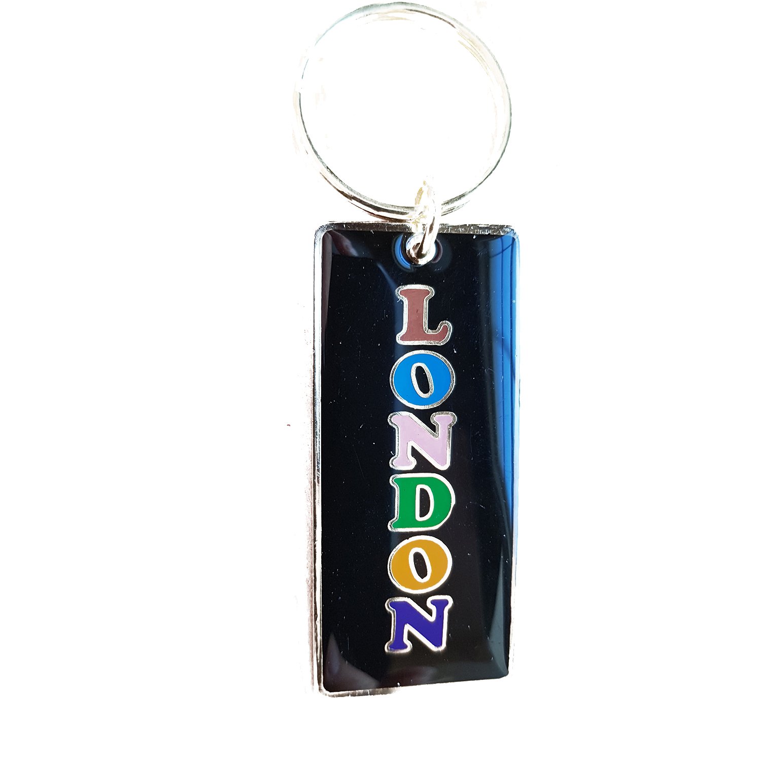 London Word Metal Key Ring/Keyring/Key Chain/Keychains! Artistique! / Künstlerisch! / Artistico! / artístico! Charming British Collectable! Charmant! / Reizend! / Affascinante! / Encantador!