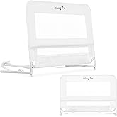 Dream On Me Mesh Security Bed Guard Rail for Toddlers 2&ndash;5 Years, White | Fits Twin&ndash;King Beds, Reinforced Anchor System, 2 Adjustable Heights, Not for Cribs/Toddler Beds