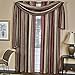 Sheer Window Scarf Valance - 50 Inch Width x 144 Inch Length (Burgundy) - Light Filtering Polyester Curtain Scarf - Lightweight Drapes for Living Room, Bedroom & Dining Room by Achim Home Decor