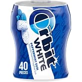 ORBIT Gum Peppermint Chewing Gum Sugar-Free, 40-Piece Bottle, Bulk | Fresh breath on-the-go, peppermint gum, sugar free gum, mint gum, 40-piece bottle, gum bulk, bulk gum, gum pack