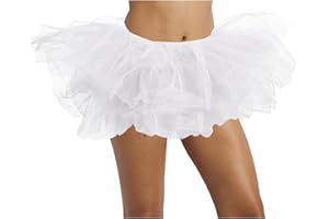 TISSPOMS Tutus for Women Adult, 5 Layered Adult Tutu Skirts for Women Girls Teens, 80s Tulle Ballet Tutus Skirt for Women Costumes