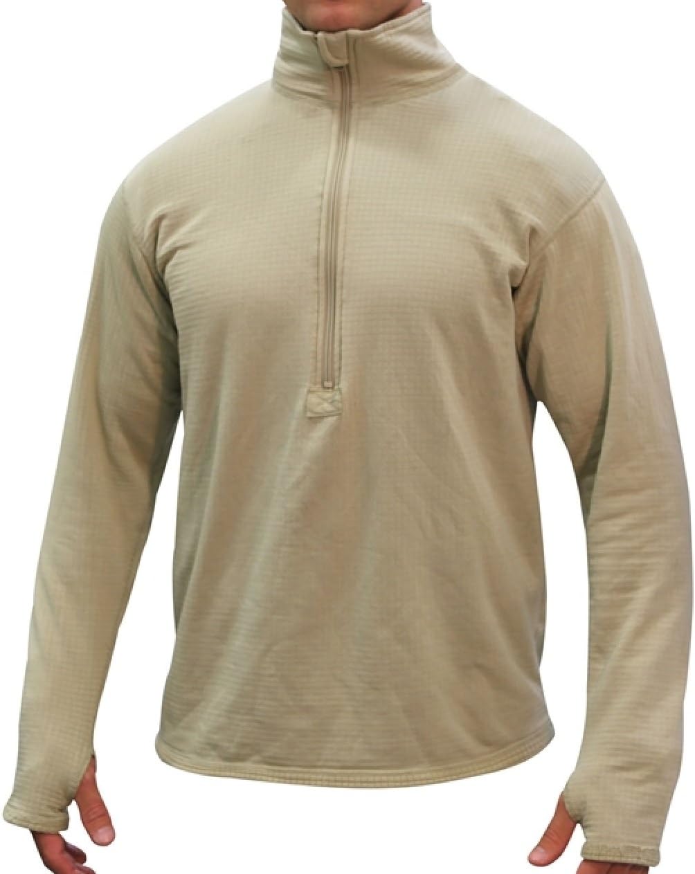 POLARTEC GEN III LEVEL 2 MID WEIGHT GRID FLEECE WAFFLE SHIRT/REGULAR