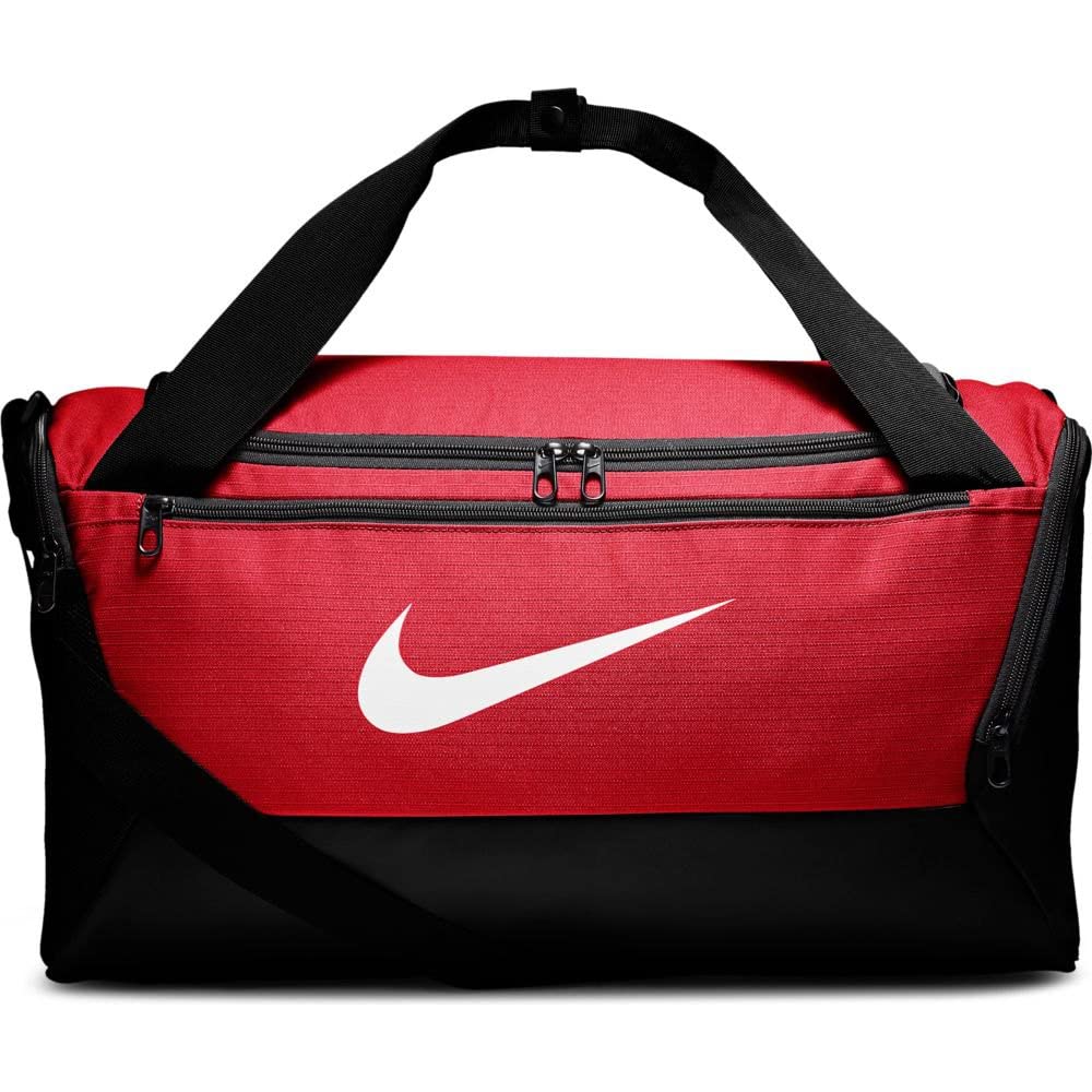 Nike Nk Brsla S DUFF - 9.0 (41L) Gym Bag - University Red/Black/(White), MISC