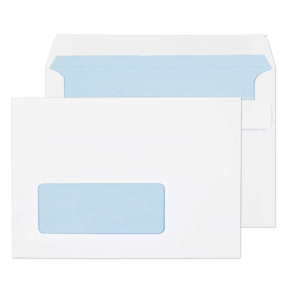 Blake Purely Everyday C6 114 x 162 mm 90 gsm Wallet Self Seal Window Envelopes (2603W) White - Pack of 1000