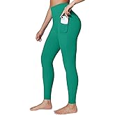 BRXL Leggings for Women High Waist Tummy Control No Front Seam Yoga Pants with Pockets for Workout Gym Running 25"