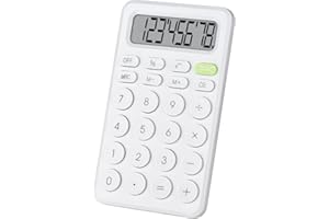 HOLOTIOEE Basic 4 Function Calculator for Students and Office: Small, Portable, and Easy-to-use - Suitable for School and Office Essentials(White)