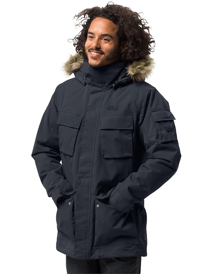 Jack Wolfskin Herren Glacier Canyon Parka Winterparka Wasserdicht Winddicht Atmungsaktiv
