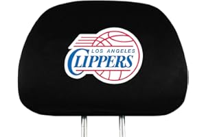 TEAM PROMARK NBA Los Angeles Clippers Head Rest Covers, 2-Pack