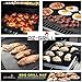 AZ GRILL MAT Set of 3 Premium BBQ Grilling & Baking Mats FDA-Approved, 100% NON-STICK, Reusable Heat Resistant Barbecue Accessories, Works on Gas, Charcoal, Electric Grill - 15.75 x 13 Inch, PFOA Free