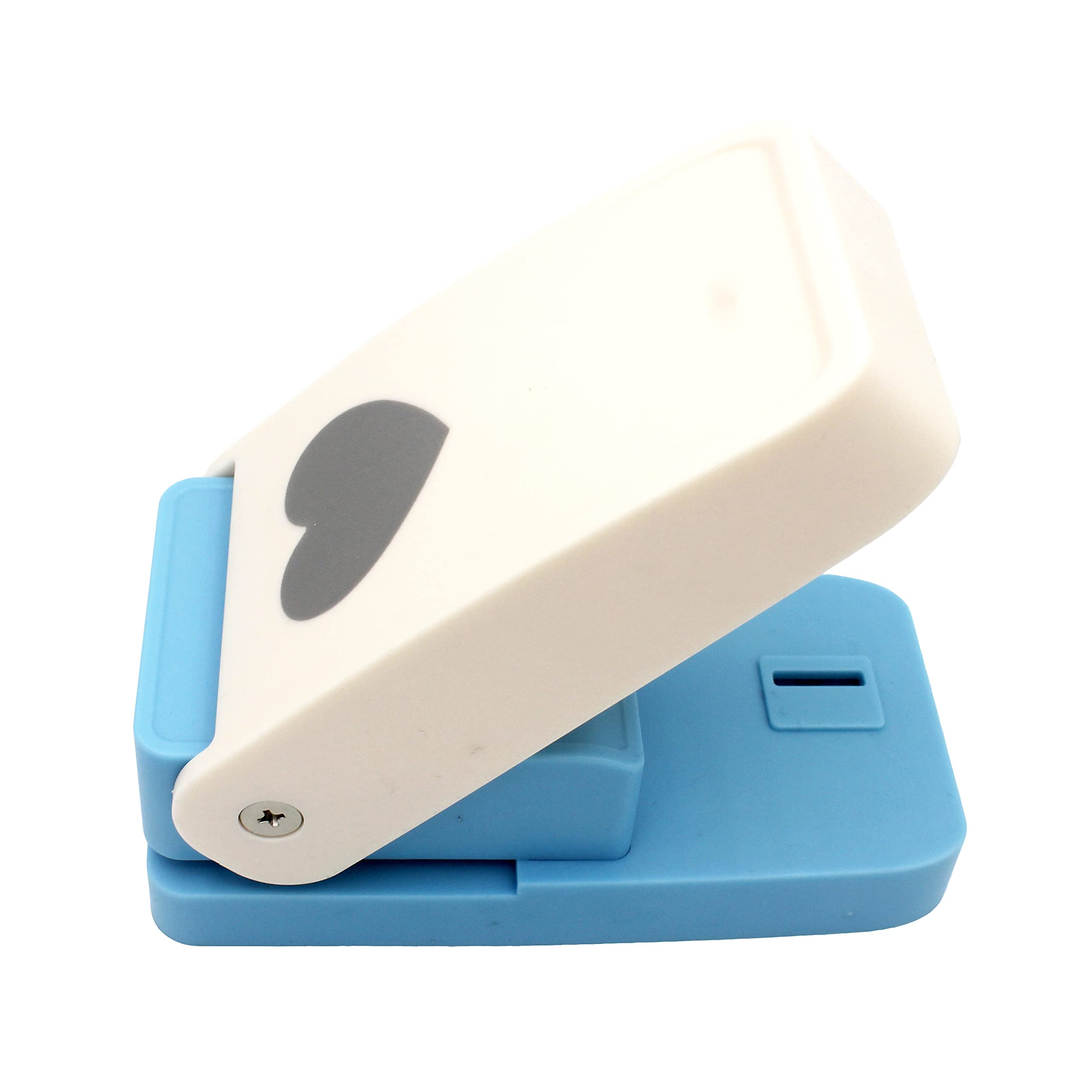 Kucaa Handmade Scrapbooking 1.5 Inch 38mm Size Craft Lever Punch Embossing Puncher Mini Fancy Punch (Heart Shape-1.5inch)