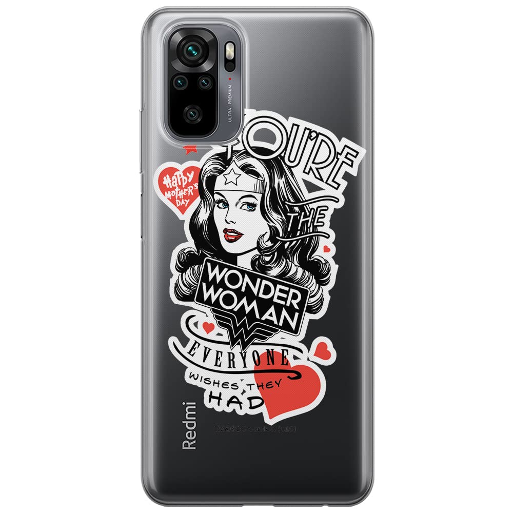 ERT GROUP mobile phone case for Xiaomi REDMI NOTE 10/ 10S original and officially Licensed DC pattern Wonder Woman 014 optimally adapted to the shape of the mobile phone, partially transparent — image 1