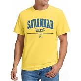 Bananas Baseball Shirts Men Savannah Tshirt Game Day Baseball Tee | Baseball Player T-Shirts Ballgame Tops Baseball Team Graphic Casual Funny Short Sleeve Tee Sports Team Fan Apparel