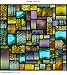 WindowPix 18x12 Inch Decorative Static Cling Film Solar Stained Geometric Pattern Printed on Clear for Window Glass Panels. UV Protection, Energy Saving