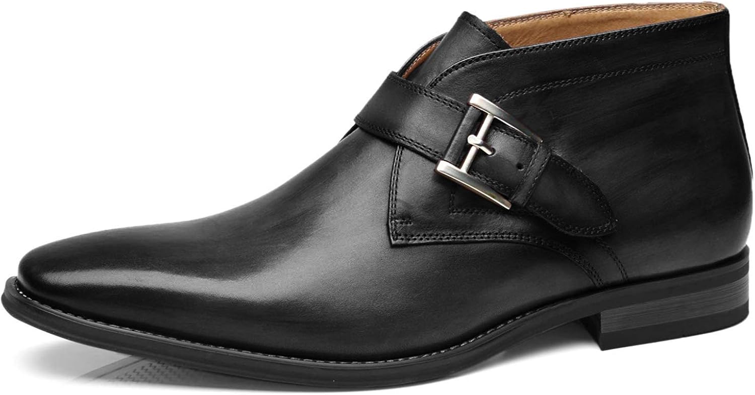 Amazon Com La Milano Mens Winter Ankle Dress Boots Slip On Monk