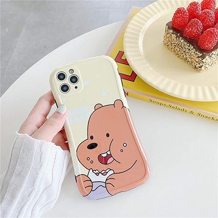 Amazon Co Jp New 可愛いクマ フォトフレーム スマホケース Tpu Iphoneケース Iphone X Xs Iphone7plus 8plus Iphone7 8 用 Iphoneケース Tpu素材カバー保護カバー ファッション 傷汚れ防止 使いやすい プレゼント Iphone11 イエロー 家電 カメラ