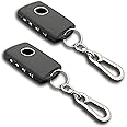 TANDRIVE Key Fob Cover Compatible with 2025 2024-2019 Mazda CX-5 CX-30 CX-50 CX70 CX90 3 6 CX-9 MX-5 Miata, Silicone, 4-Button, 2-Pack, Black