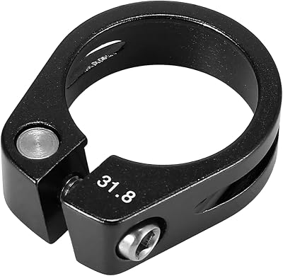 X AUTOHAUX 31.8mm Aluminum Seat Post Clamp Black 1.25 inch