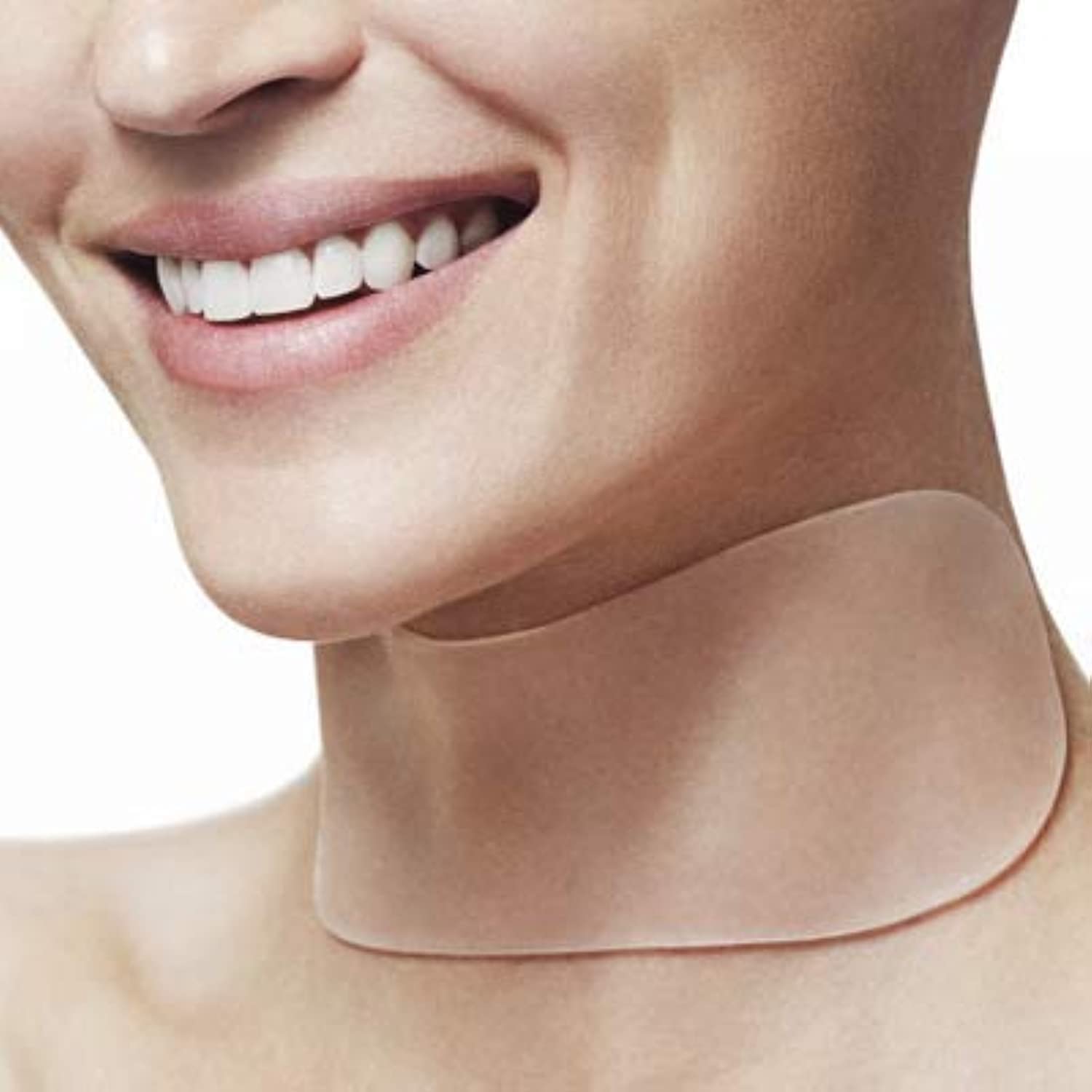 PHCOMRICH Anti Wrinkle Silicone Neck Pads,Resuable and 100% Medical Grade Décolleté Anti Wrinkle Patches Wrinkles Remover for Eliminatinb and Preventing Neck Wrinkles(2pcs)