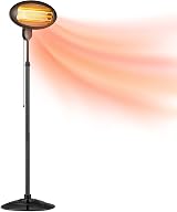 DONYER POWER Electric Quartz Patio Heater 2000W Outdoor Waterproof