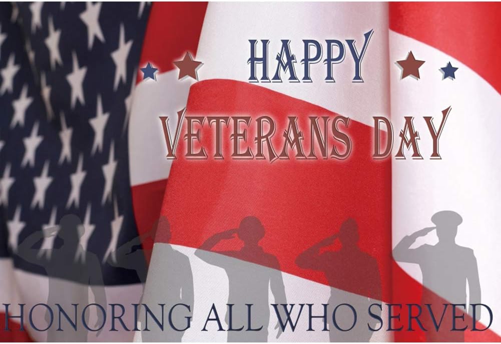 Amazon Com Yongfoto 8x6 5ft Happy Veterans Day Backdrop American