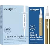 Auraglow 44% Teeth Whitening Gel &amp; Extra Strength Whitening Pen