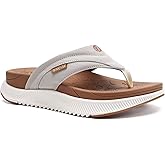 ONCAI Women's Orthotic Cushion Flip Flops Recovery Walking Sandals for Women with Arch Support Summer Comfortable Slip On Flip Flops for Womans Size 6-12