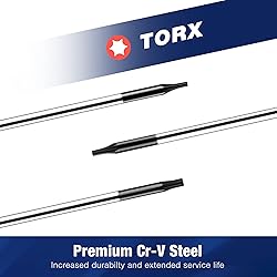 WORKPRO 12 in 1 Torx Screwdriver Set with T3 T4 T5