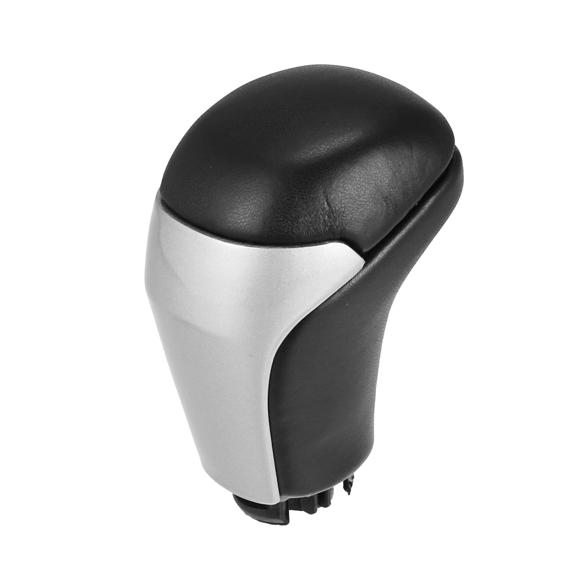 Photo 1 of X AUTOHAUX Car Auto Automatic Gear Stick Shift Knob for Toyota Highlander 2014-2019 Tacoma TRD Sport 3.5L Black Faux Leather Silver Tone