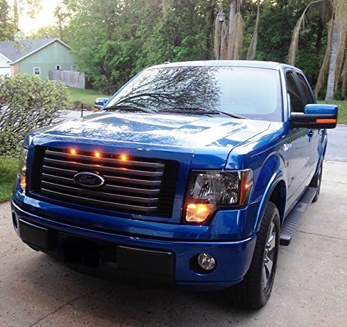 CGE MOTORSPORTS 2009-2012 Ford F-150 Raptor Style Grill Amber Light Kit